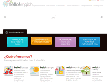 Tablet Screenshot of helloenglishmadrid.com